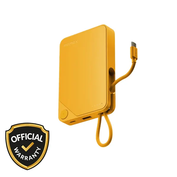 Momax 1-Power 10000mAh X Power Bank with Built-in USB-C Cable