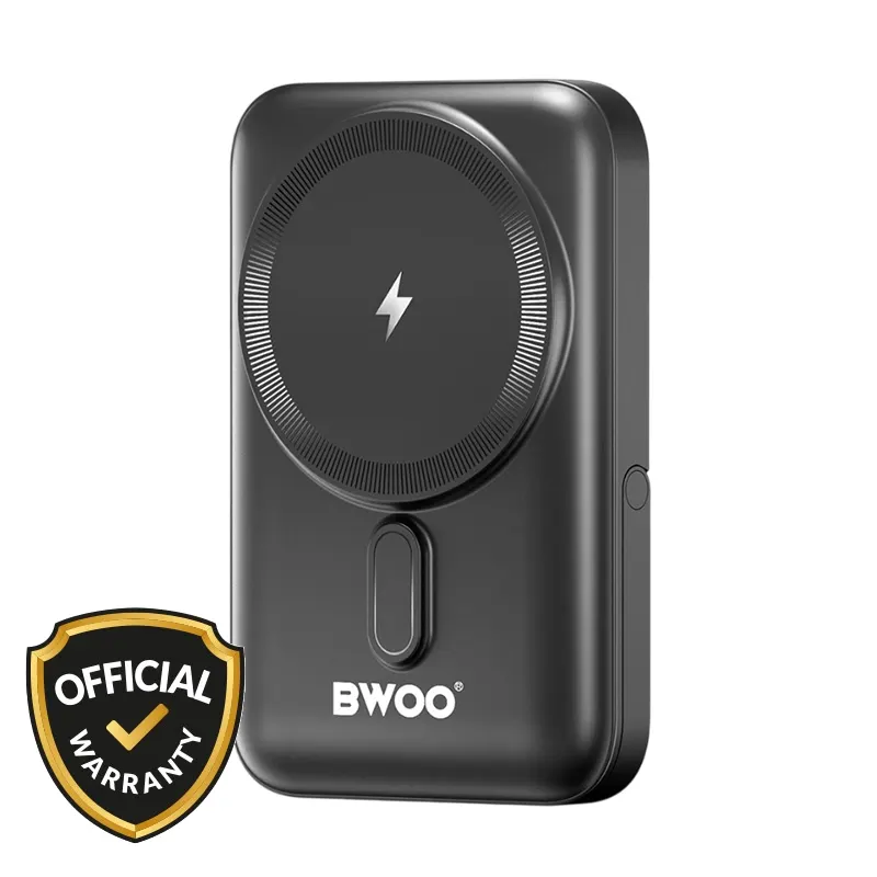BWOO 10000mAh 20W Wireless Fast Charging Power Bank with Foldable Holder (BO-P33)