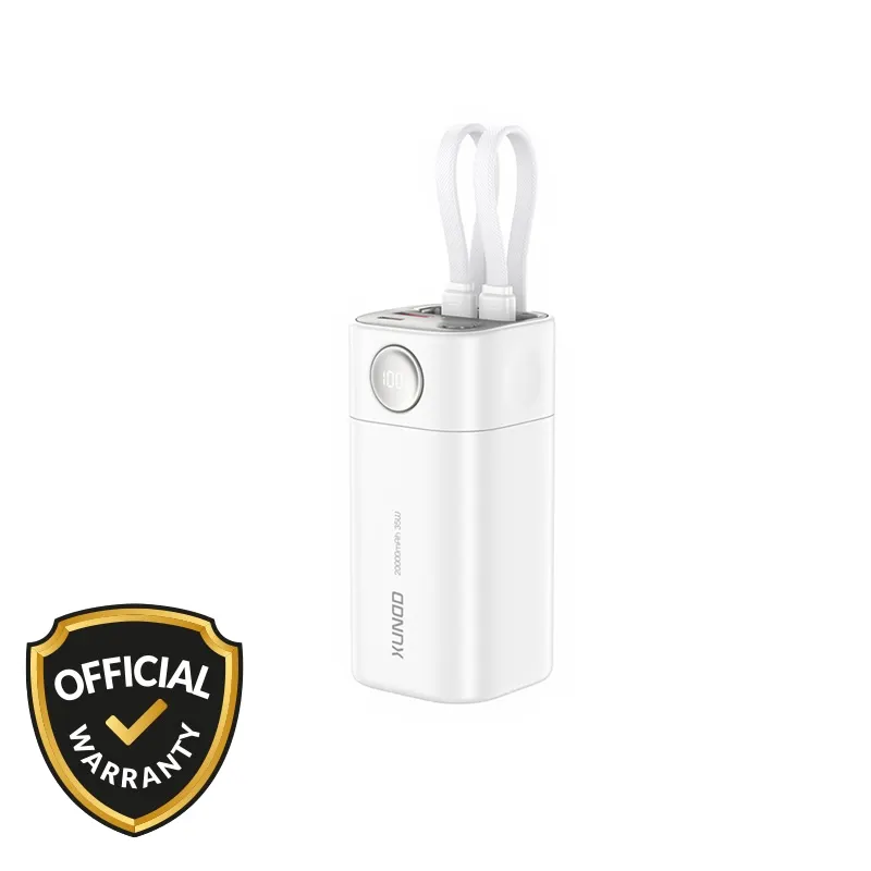 Xundd 20000mAh PD35W Power Bank with Built-in Cables (XDPB-009)