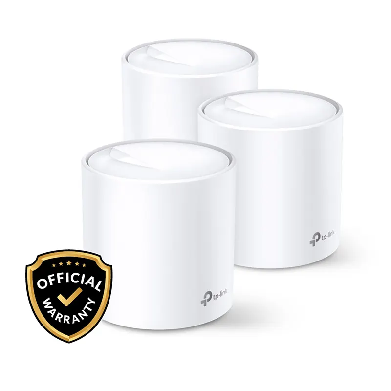 TP-Link Deco X60 AX3000 Wi-Fi 6 Mesh Router (3-pack)