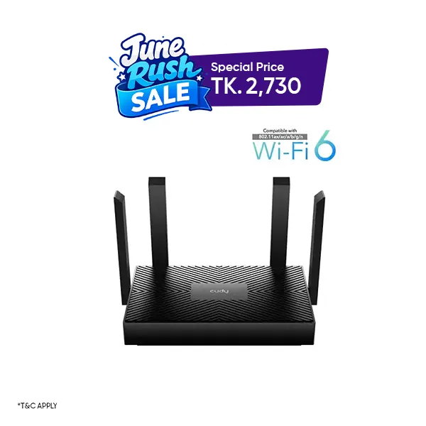 Cudy WR1500 AX1500 Gigabit Dual Band Smart WiFi 6 Router