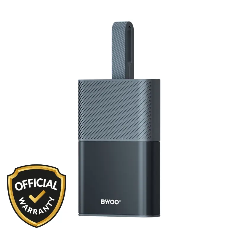 BWOO 10000mAh 30W Fast Charging Power Bank with Built-in Cable (BO-P68)