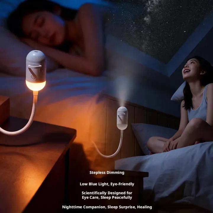 Interior Ambient Light Wall Lights Projector Light LED Starry Star Light Romantic Light Party Decor 2-in-1 USB Wireless