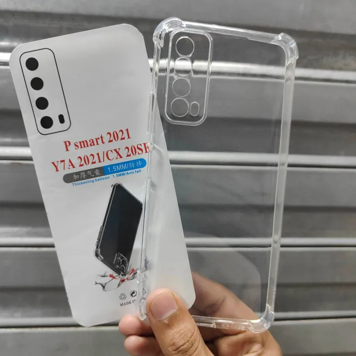 TRANSPARENT BACK COVER FOR HUAWEI P SMART 2021/HUAWEI Y7A 2021 Case & Cover Price in Bangladesh - Mobile.com.bd