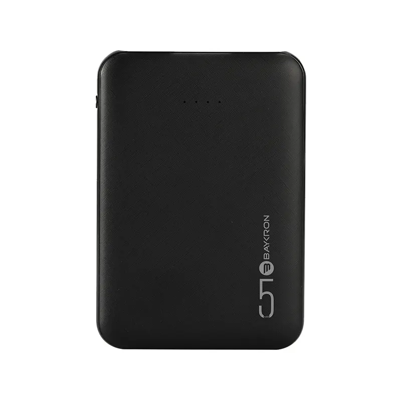 Baykron 5000mAh 2 USB Power Bank (BA-PB-BLK-50)