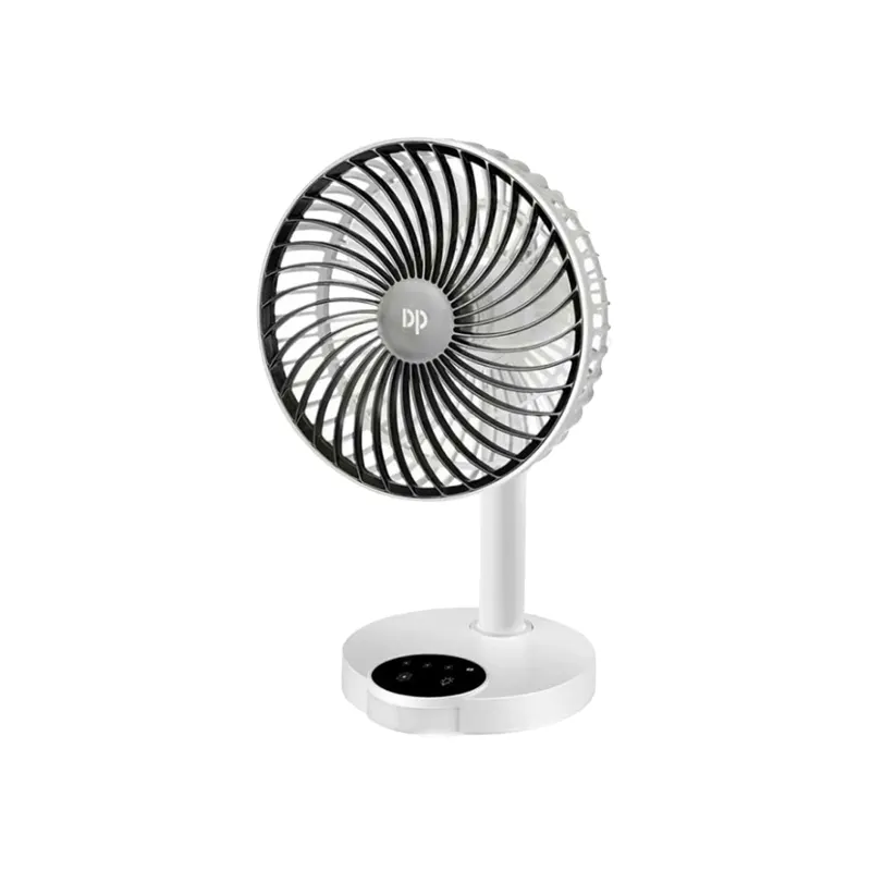 DP 7626 Rechargeable Table Fan With Led Light