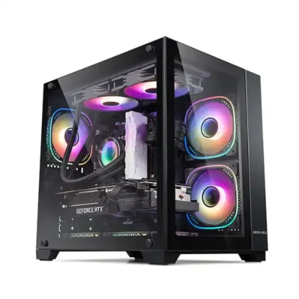 Golden Field Seaview M360 Black Mini Tower Micro-ATX Gaming Case Others Price in Bangladesh - Mobile.com.bd