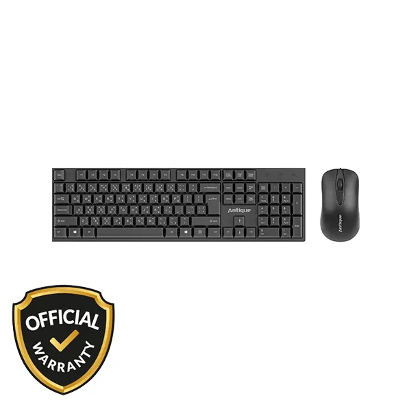 Walton Antique Wired Keyboard & Mouse Combo (WSMKC001WN)