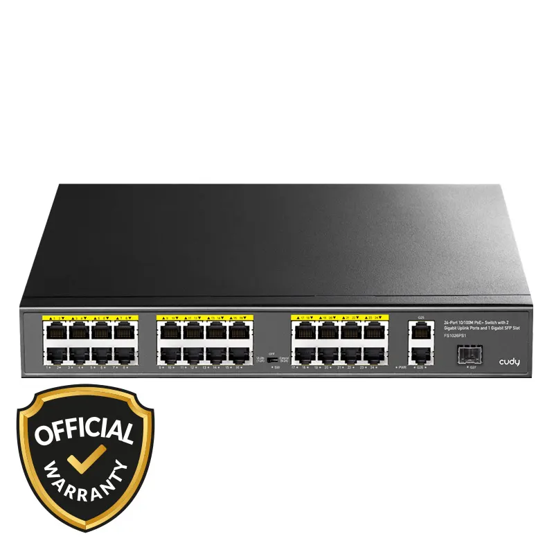 Cudy FS1026PS1 24 Port 10/100M PoE+ Switch
