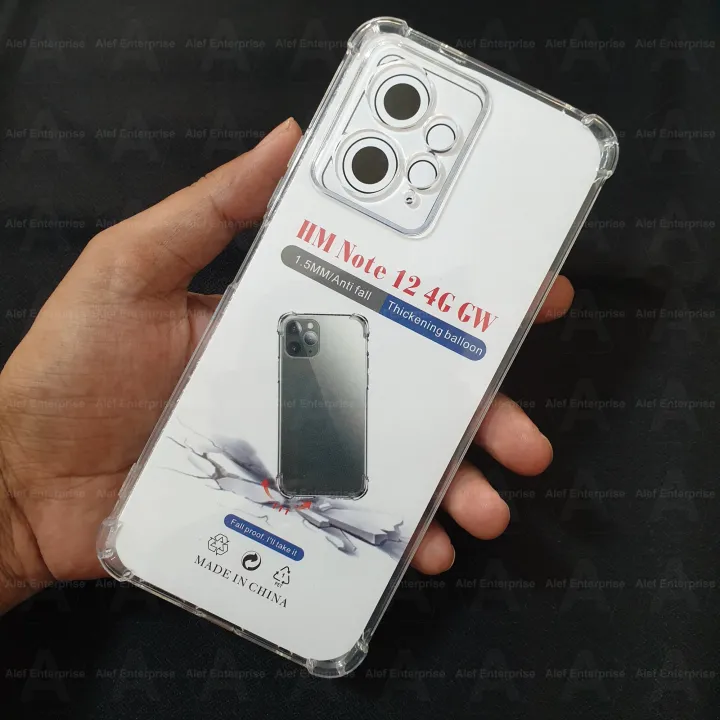Xiaomi Redmi Note 12 4G Soft TPU Clear Transparent Shockproof Airbag Back Cover Case