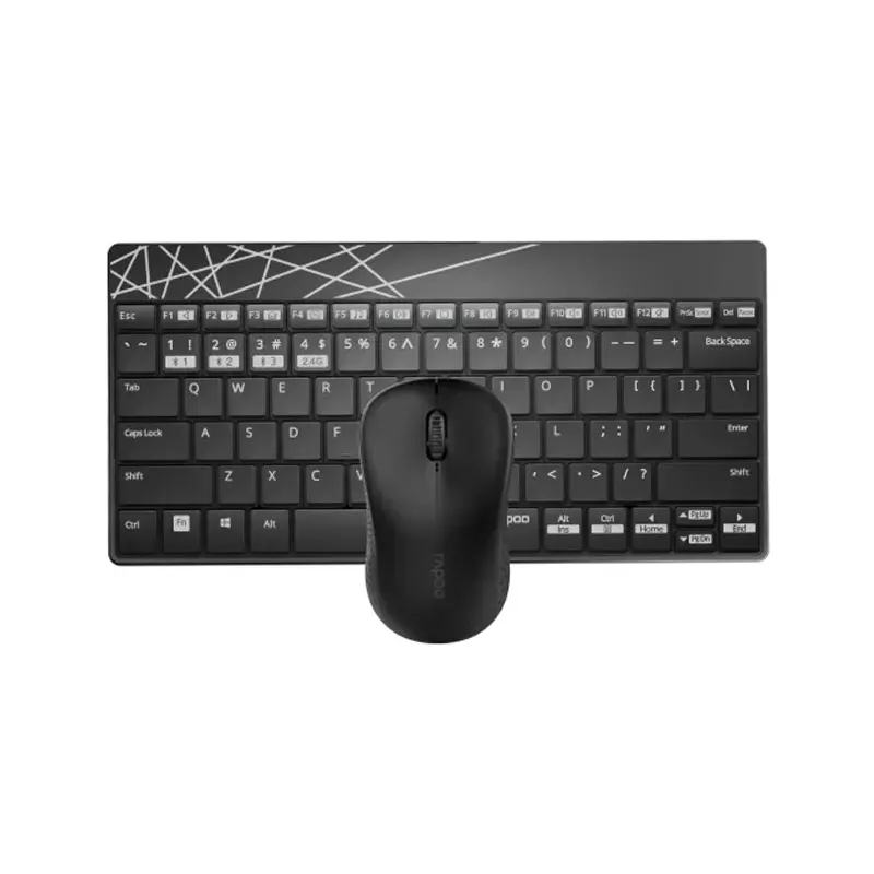 Rapoo 8000M Multi-mode Wireless Keyboard and Mouse Combo