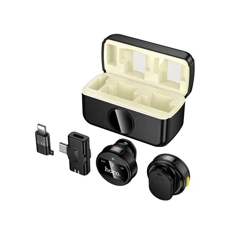 Hoco L22 Bright 2-in-1 wireless Microphone with Case