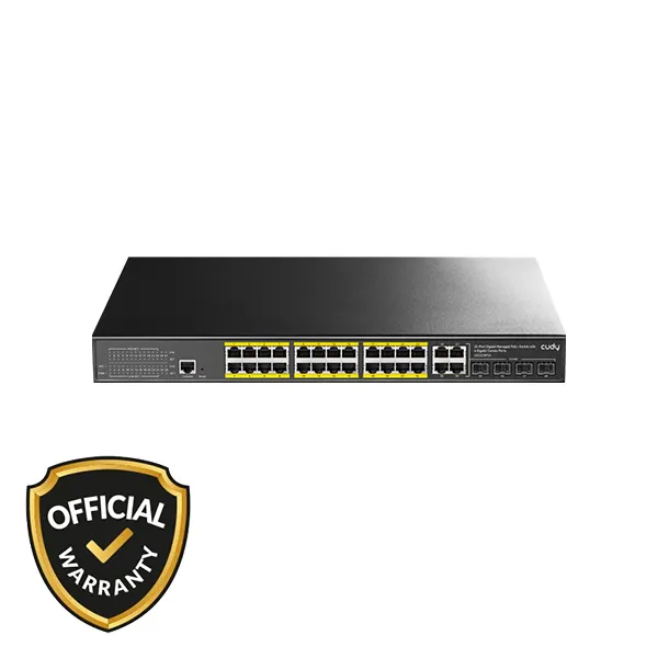 Cudy 24-GbE 400W PoE L2 Managed Switch (GS2028PS4)