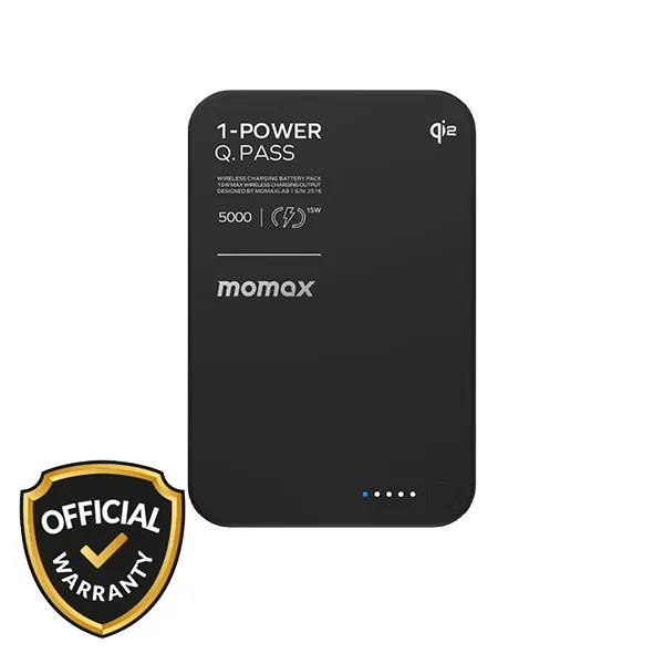 Momax 1-Power 5000mAh Q.Pass Qi2 Magnetic Wireless Power Bank