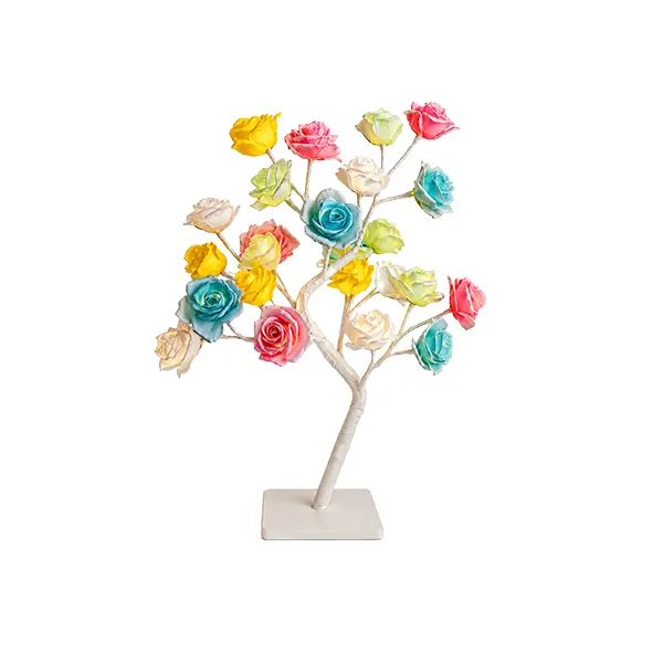 Decorative Multicolor Rose Table Lamp