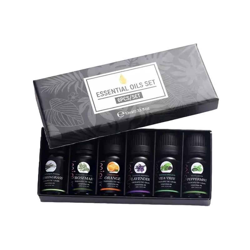 Pure Essential Oil 10ml for Humidifier Fragrance Aroma Diffuser (6pcs Package)
