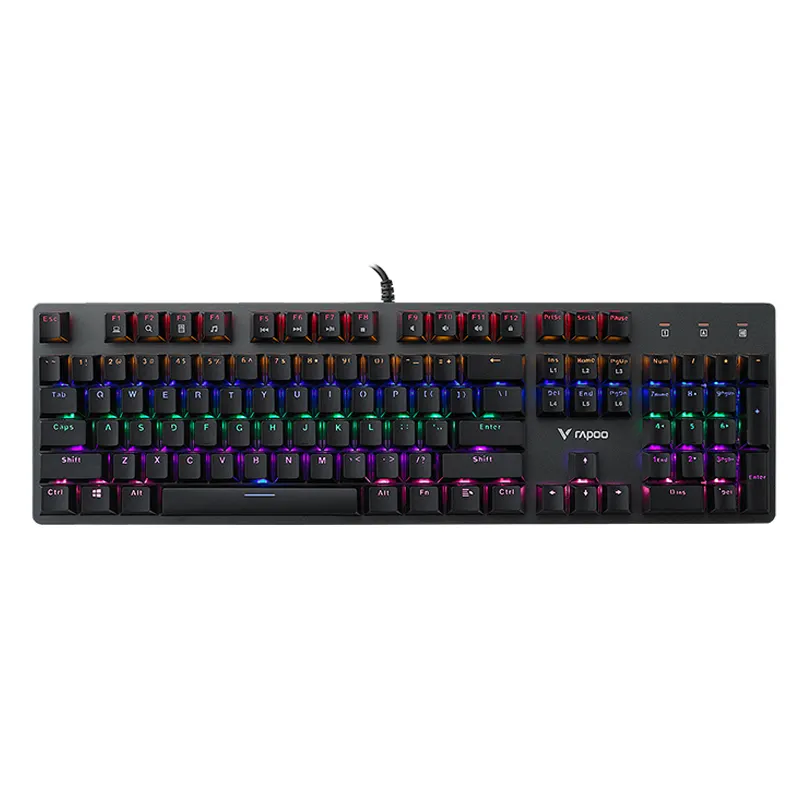 Rapoo V500 SE Mixed Light 104 Keys Metal Wired Mechanical Gaming Keyboard