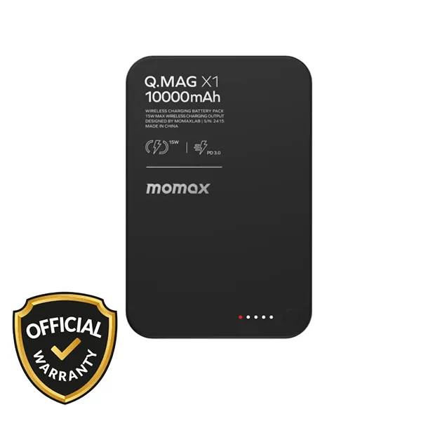 Momax Q.Mag X1 10000mAh Magnetic Wireless Power Bank -Gen 2