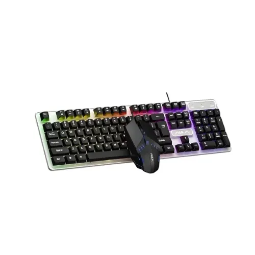 Aula F3061 Wired Membrane USB Keyboard & Mouse Combo Mouse & Keyboard Price in Bangladesh - Mobile.com.bd
