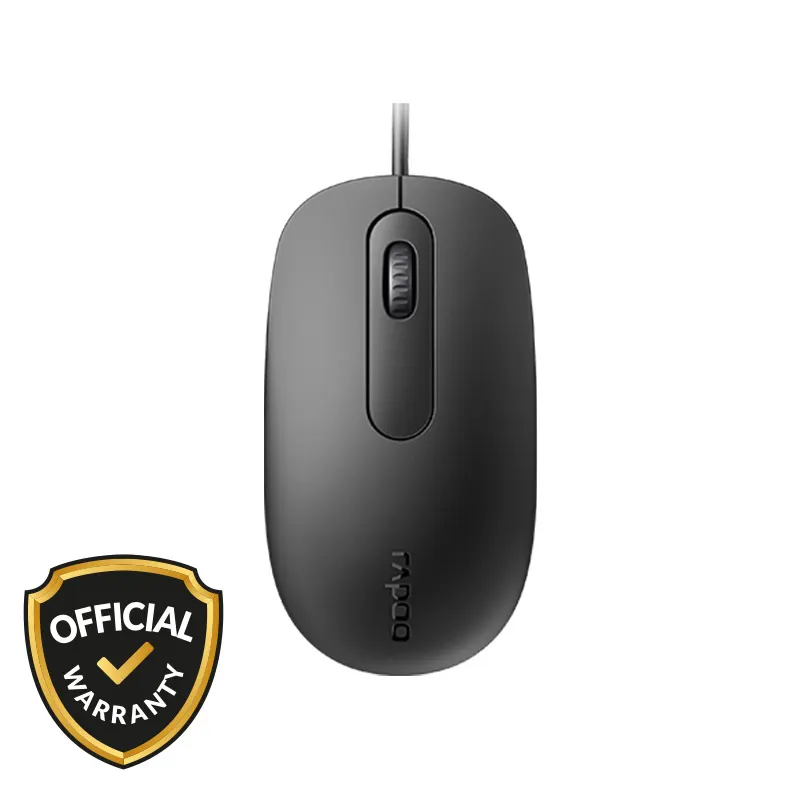Rapoo N200 Wired Optical Mouse-Black